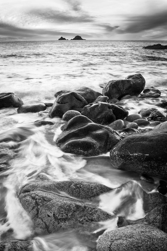 FocalFormDavidGamm The Brisons From Porth Nanven, vertical Monochrome