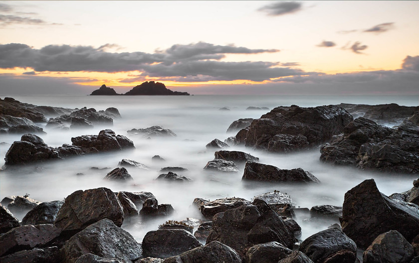 The Brisons sunset from Cape Cornwall